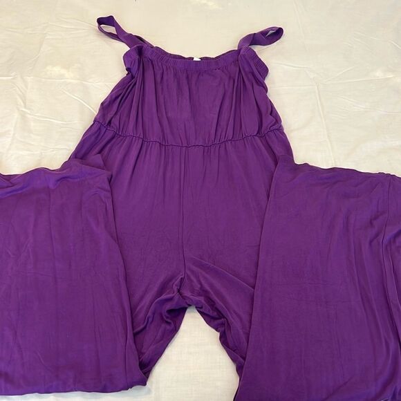 Anthony Originals szP2X purple adjustable button strap full length romper EUC - Picture 2 of 11